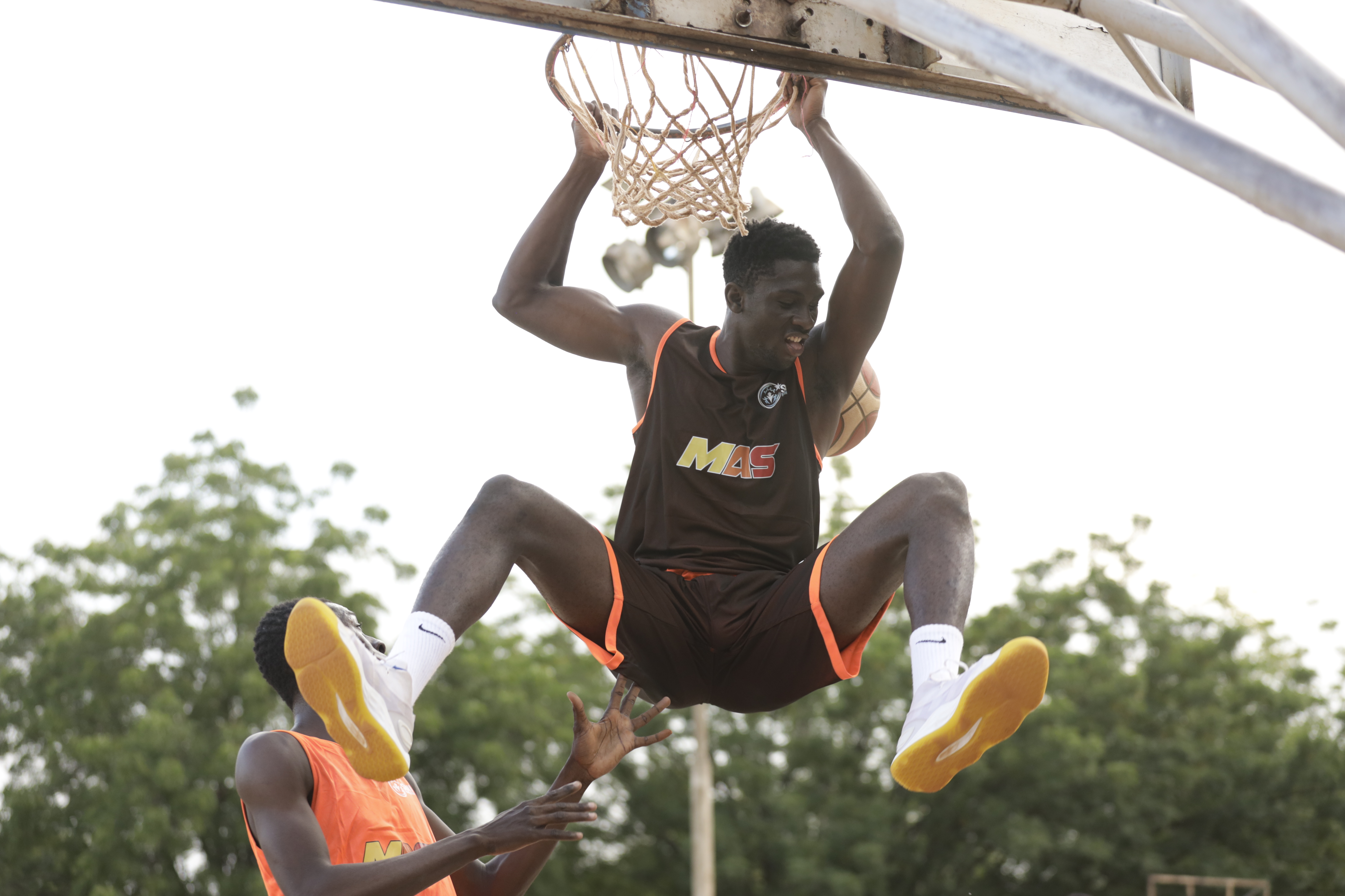 Meta Africa Sports scouts evaluating young basketball talent at an African training camp